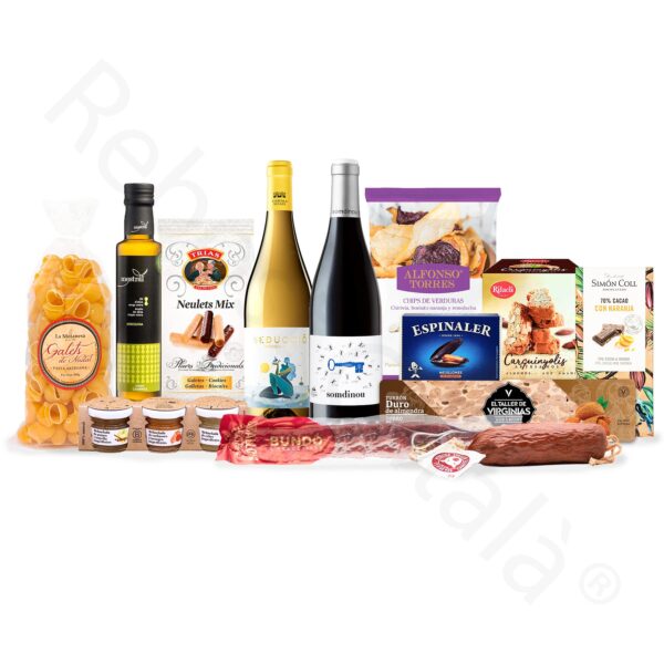 Lot de Nadal amb vins i sobrassada P1302