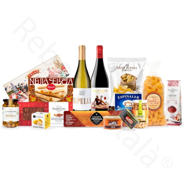 Lot de Nadal amb vins i patés P1502