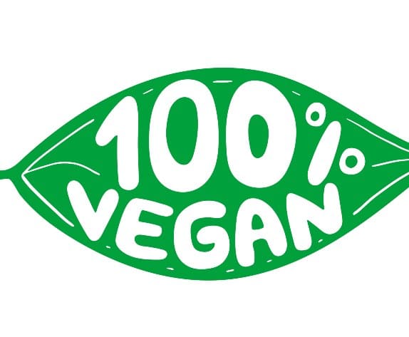 Cartell de 100% vegan productes vegetarians dels lots de nadal