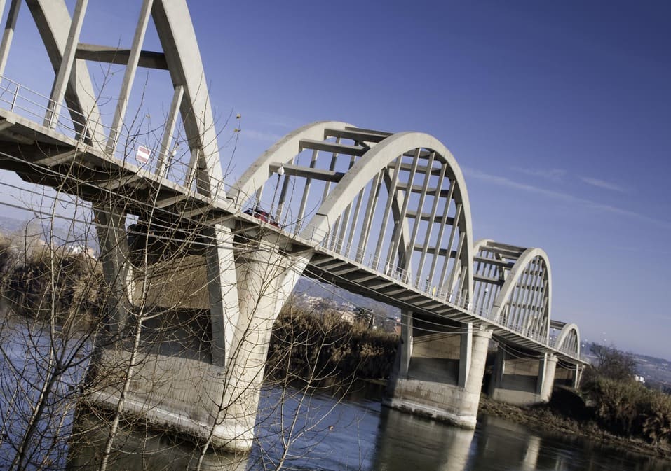 Pont de les terres de l'ebre durant el nadal